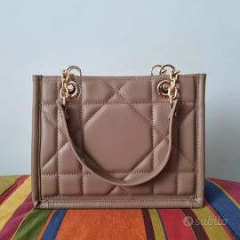 Borsa in ecopelle beige