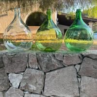 Damigiane vintage in vetro