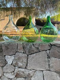 Damigiane vintage in vetro