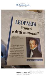 libro Leopardi pensieri e detti memorabili
