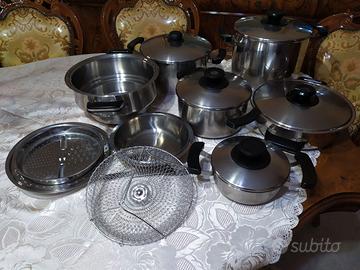 Batteria di pentole in acciaio marca Imco