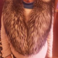Collo in pelliccia di volpe