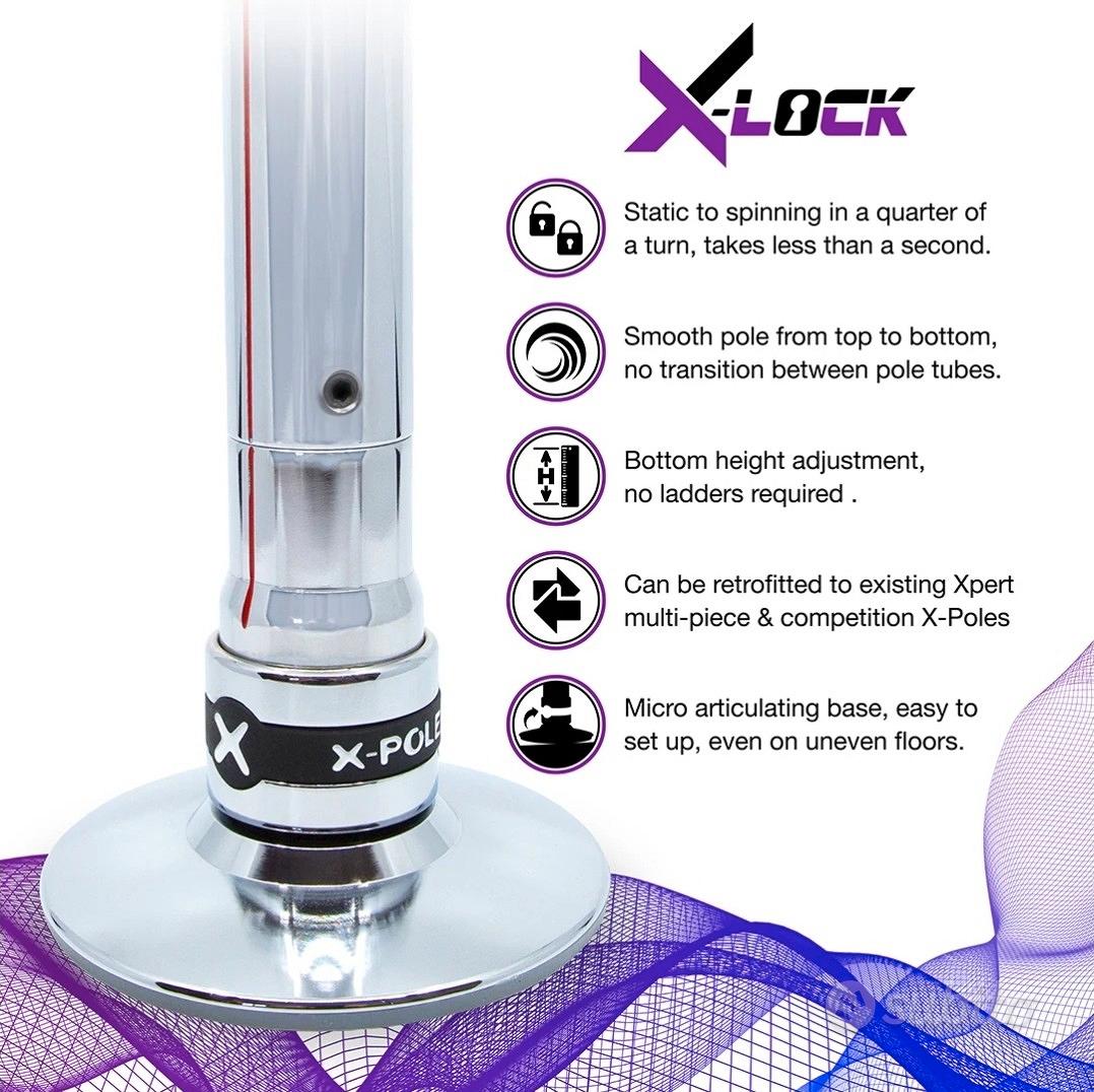 X-Pole Sport Statique 50mm Blanc - Avec Extensions Et étui, Excellent état
