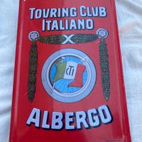 Insegna TOURING CLUB ITALIANO ALBERGO