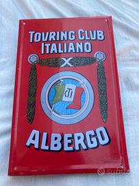 Insegna TOURING CLUB ITALIANO ALBERGO