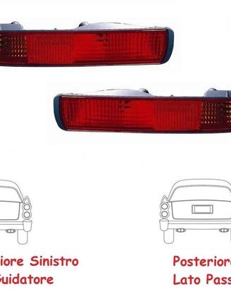 SET 2 FARO FANALE FANALINO POSTERIORE PER PAJERO 0