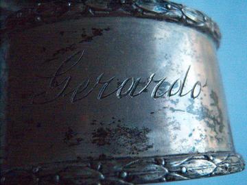 Argento 800 portatovaglioli ovali n. 2 g 78
