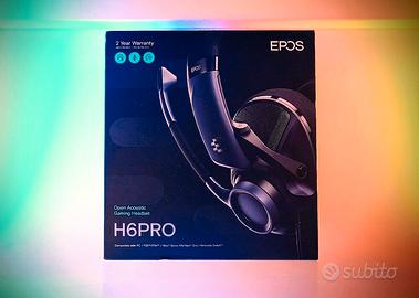 Cuffie da Gaming EPOS H6Pro Nuove 2 Anni Garanzia