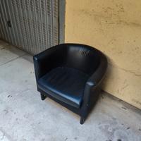 tre poltrone da sala d'attesa colore nero sedia 