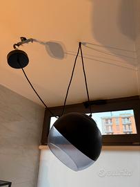 Lampadario a sospensione moderno nero