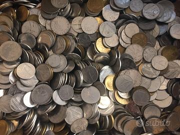 LOTTO 7 KG CHILOGRAMMO MONETE REPUBBLICA ITALIANA