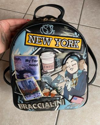 Zaino Graziella & Braccialini Cartoline New York