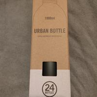 borraccia nera 1 litro nuova con scatola no thermo