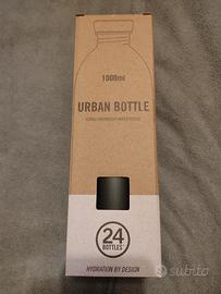 borraccia nera 1 litro nuova con scatola no thermo