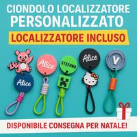 Ciondolo localizzatore personalizzaro nome