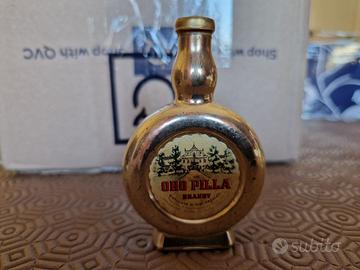 Bottiglia mignon Oro Pilla brandy anni 60