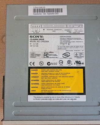 SONY COMPACT DISK