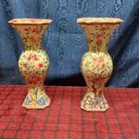 Coppia Antichi Vasi Porcellana Cinesi XIII sec 