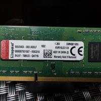 Memoria RAM Kingston 4Gb