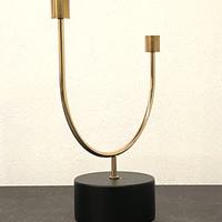 Candelabro ottone e metallo nero AYTM
