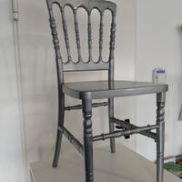 Sedia in Polietilene AltaDensità Grigio Argentato