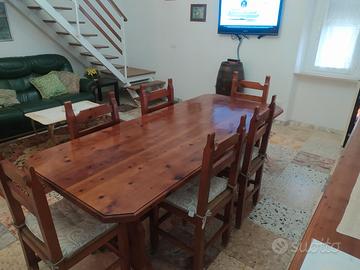 Sala da pranzo stile rustico