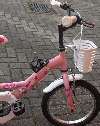 Bici da 16" da bambina 6-8 anni 