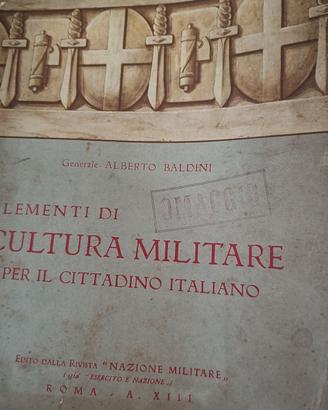 Libro   storico manuale di cultura militare