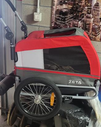 lettiga da bicicletta per cani onper bambini