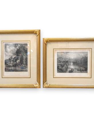 COPPIA INCISIONI OTTOCENTO - CONSTABLE & ROBERTS