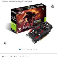 Scheda video ASUS CERBERUS GEFORCE 1050 TI OC