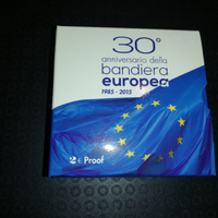 2 euro 30 anniversario bandiera europea proof