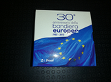 2 euro 30 anniversario bandiera europea proof