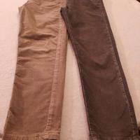 2 paia pantaloni velluto