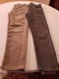 2 paia pantaloni velluto