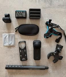 Insta360 X4 pack moto +telecomando gps e accessori