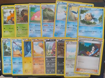 Lotto 15 carte Pokemon set Esploratori delle Teneb