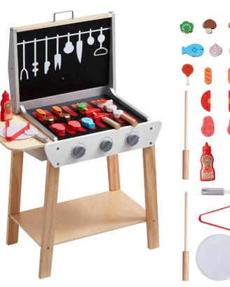 Set da Gioco per Barbecue 21 Pz Barbecue in Legno
