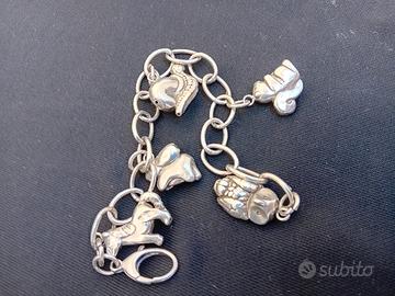 Bracciale Argento 925 animali 