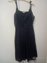 Abito blu con sottoveste 