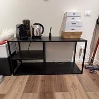 Mobile basso tv/scaffale nero
