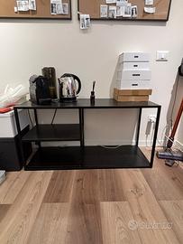 Mobile basso tv/scaffale nero