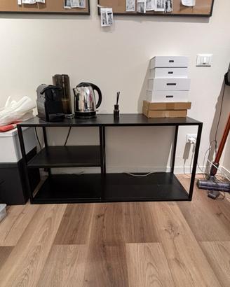 Mobile basso tv/scaffale nero
