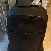 Cassa bluetooth karaoke portatile