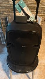 Cassa bluetooth karaoke portatile