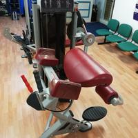 Gluteus Machine serie evo pelle rossa