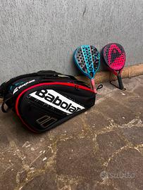Sacco Babolat, Racchetta Babolat e racchetta head