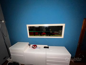 Credenza laccata bianca Vintage