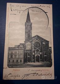 Cartolina postale viaggiata Piacenza 1900