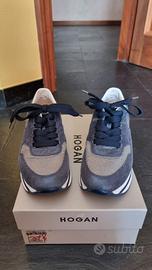 Hogan in pelle donna originali, color blu.